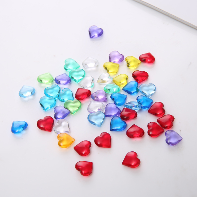 Board Game Quiz - 100PCS 10*4mm Herz Form Acryl Transparent