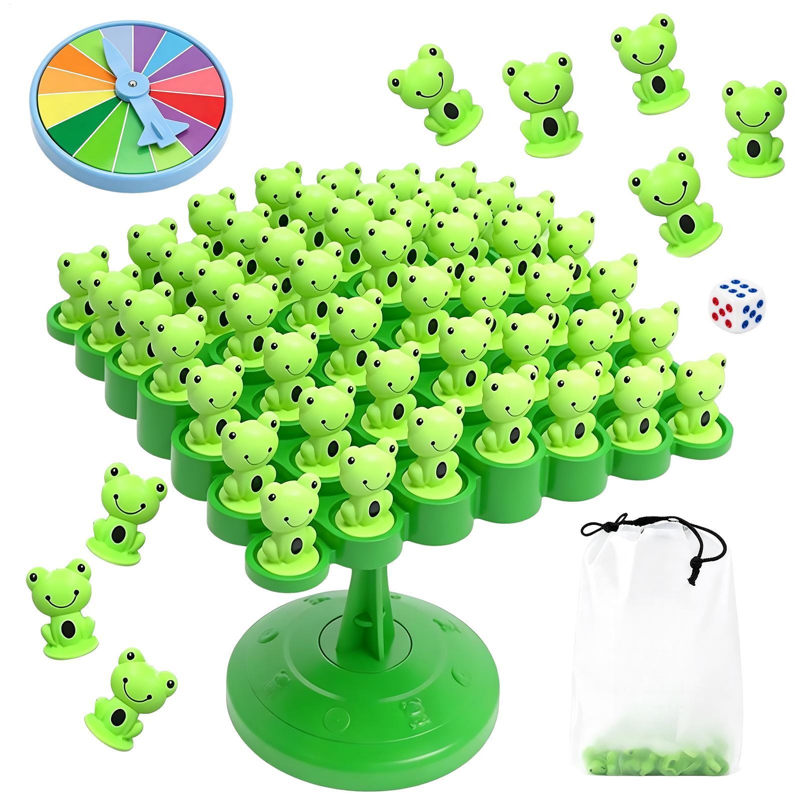 Board Game Arena - 1 Stück Frosch-Balancier-Baum Kinder-Mathe-Spielzeug Balancier-Brettspiel Eltern-Kind-Interaktion