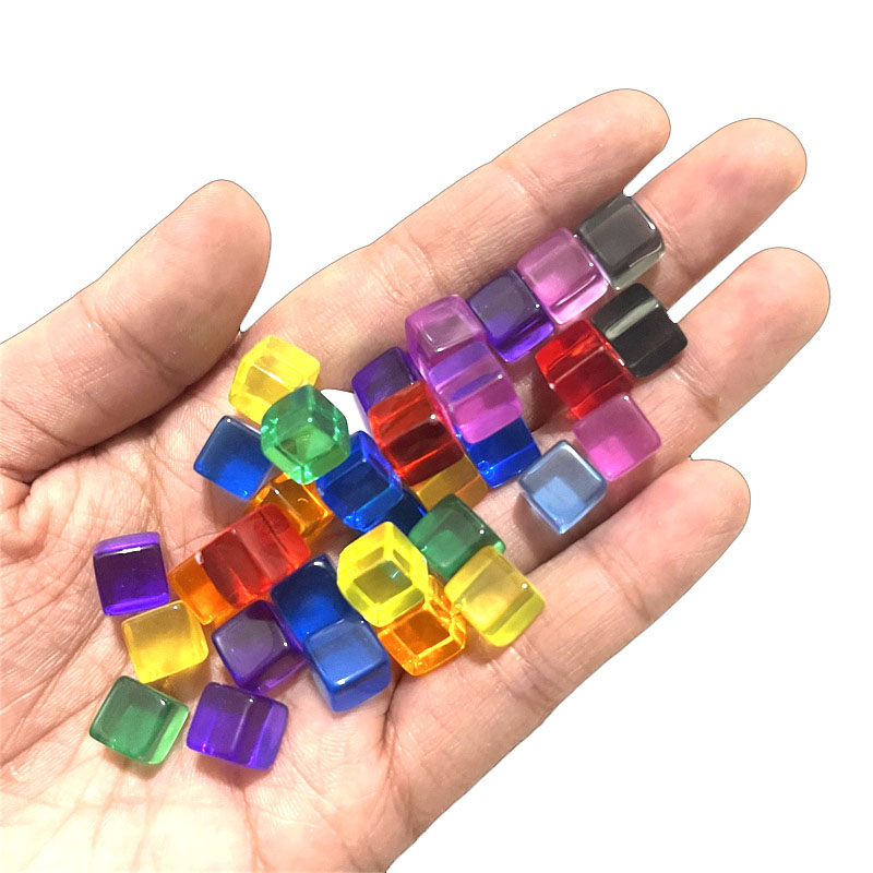 Board Game Quiz - 100 teile/satz 8mm Klar Würfel Würfel