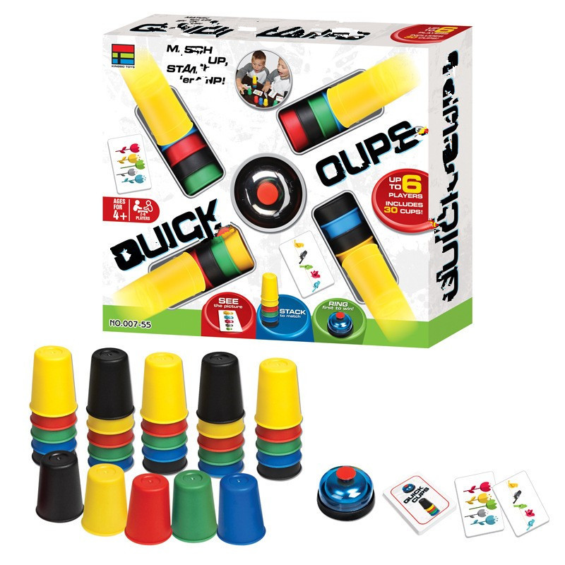Board Game Quiz - Sport Stapelbecher Kunststoff Kartenspiele Familie Eltern