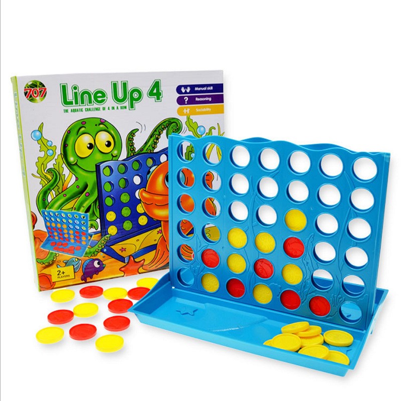 Board Game Family - 3D Vier-in-einem-Reihen-Brettspiel für Kinder Eltern-Kind Interaktives
