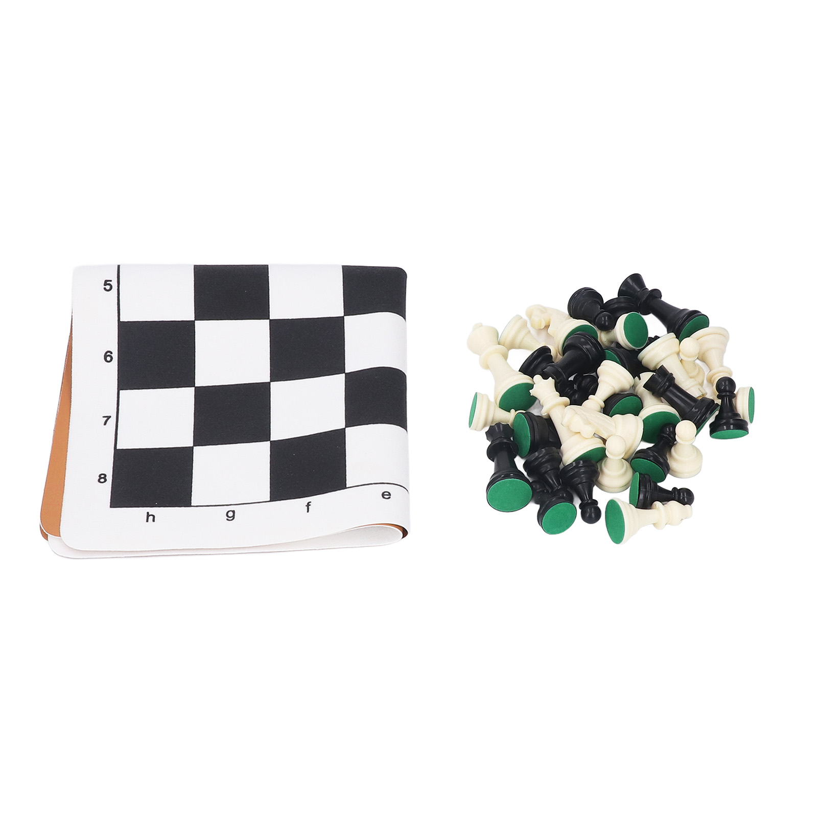 Board Game Vantage - Internationales Schachspiel Schwarz Weiß Kunststoff Schachfiguren