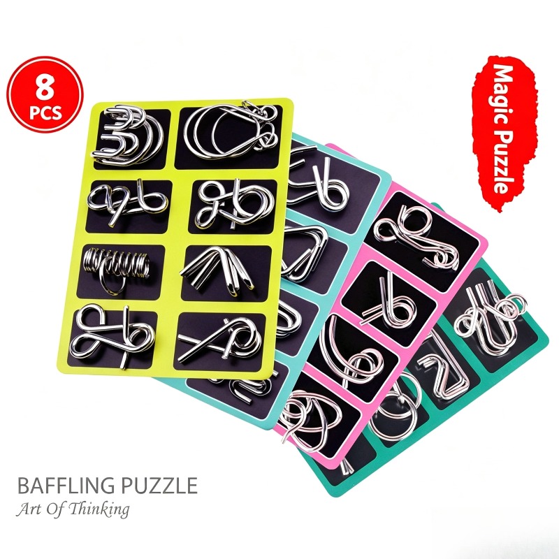 8-teiliges Metall-Puzzle-Set,  – Board Game Enthusiast Bewertung und Preis