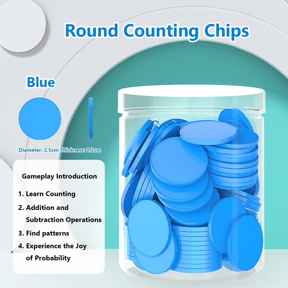 100 Stück Plastik-Zählchips fü – Board Game Quiz Bewertung und Preis