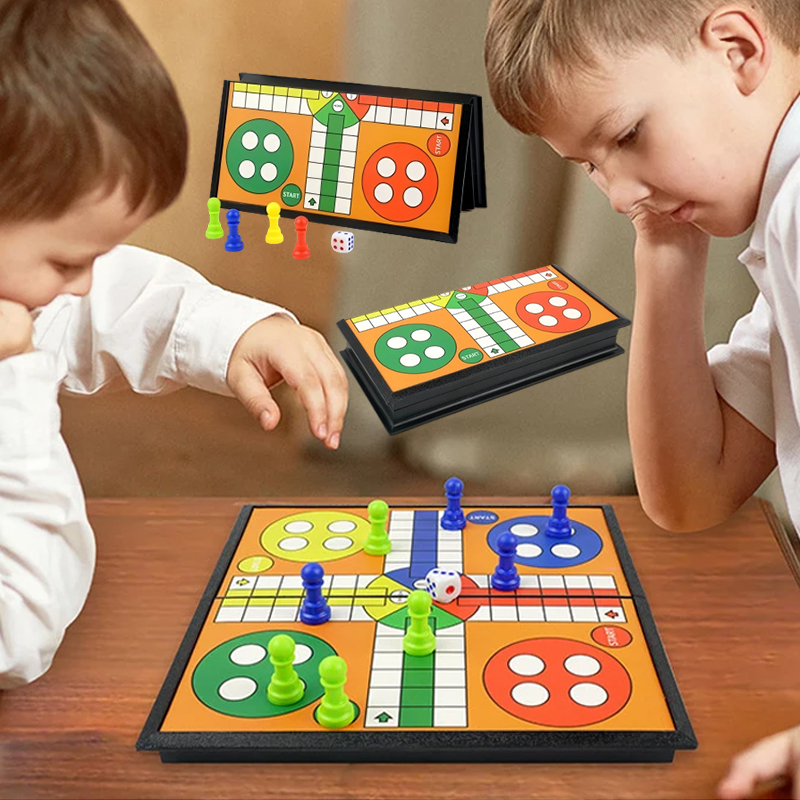 Tragbares Ludo-Schach-Backgamm – Board Game Vantage Bewertung und Preis