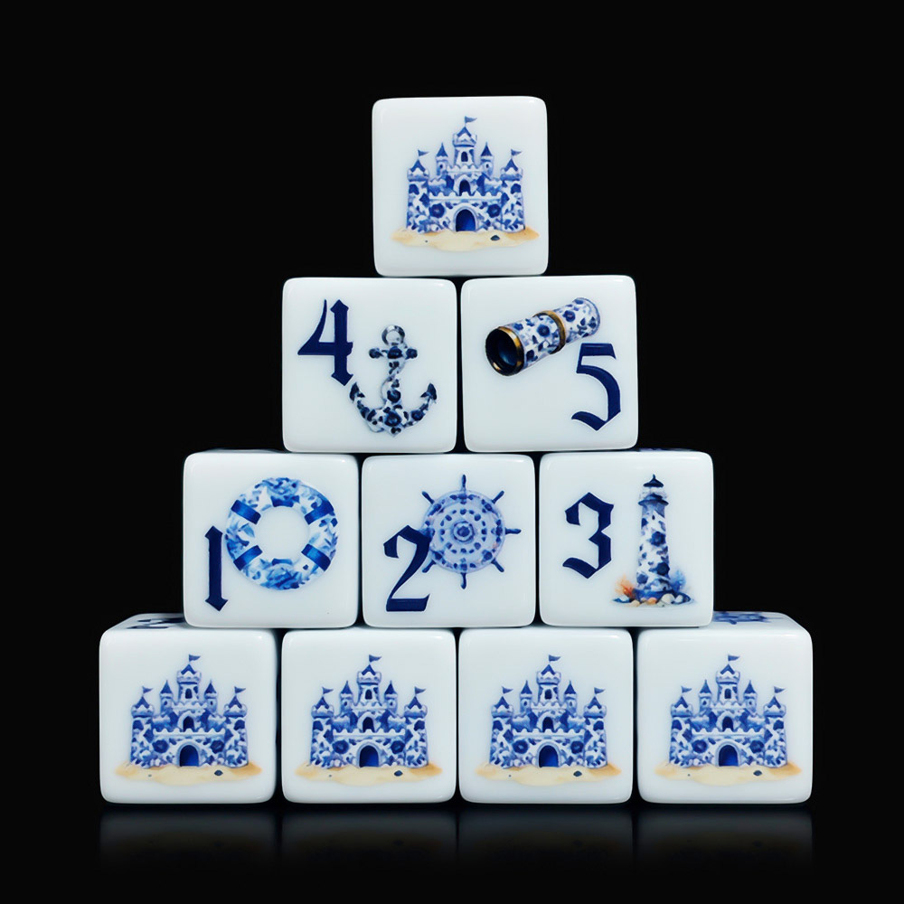 12 Stück blaue nautische 16-mm – Board Game Arena Bewertung und Preis
