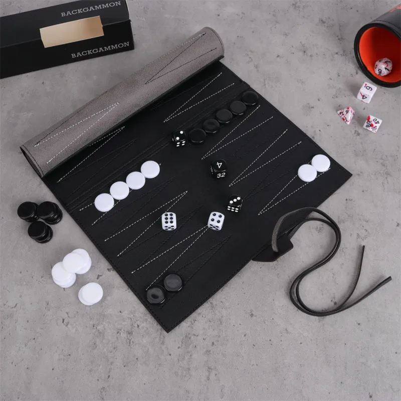 Roll-Up Backgammon-Sets, tragb – Board Game Vantage Bewertung und Preis